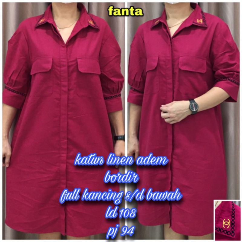 DRESS ER01 KATUN LINEN ADEM BORDIR