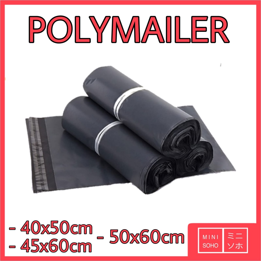 Polymailer 100pcs 40x50cm / 45x60cm / 50x60cm Kantung Plastik Kantong Surat / Amplop / Produk / Paket / Pengiriman