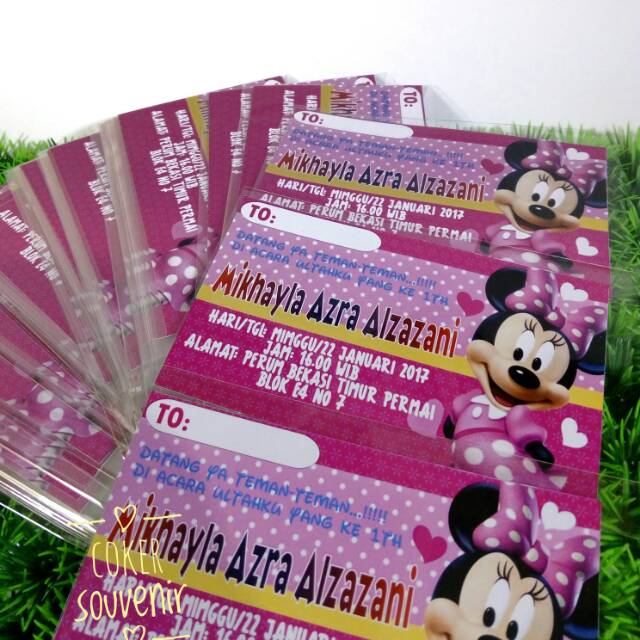 Undangan ultah custom