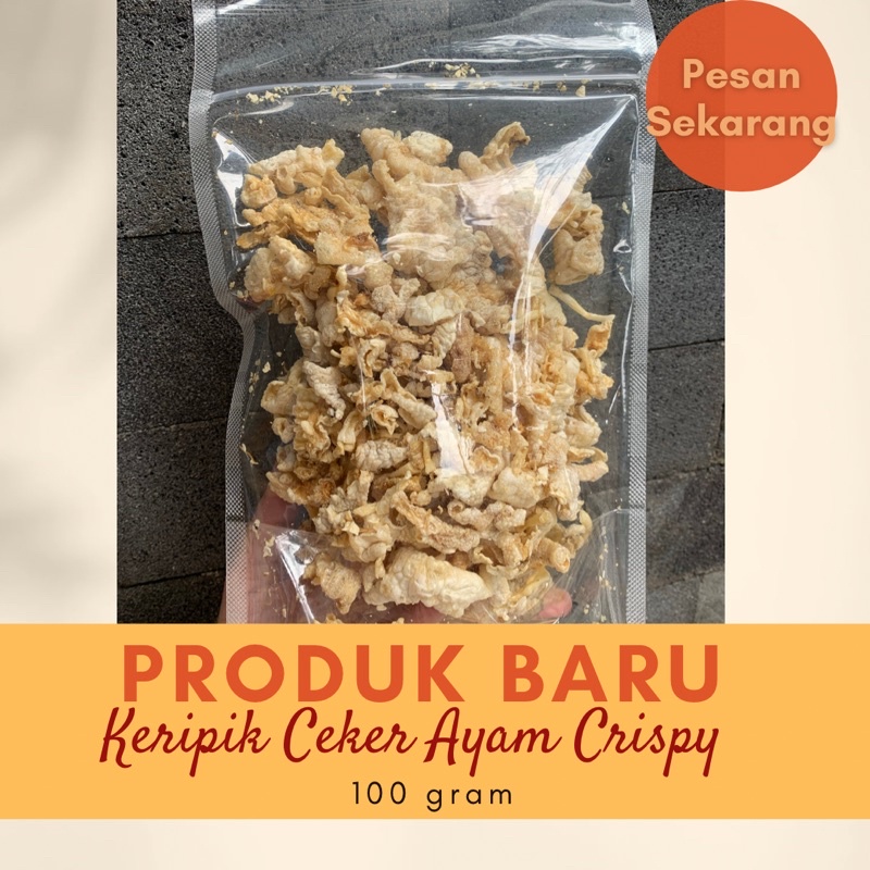 

KERIPIK CEKER AYAM CRISPY ANEKA RASA 100 GRAM AUFARO SNACK