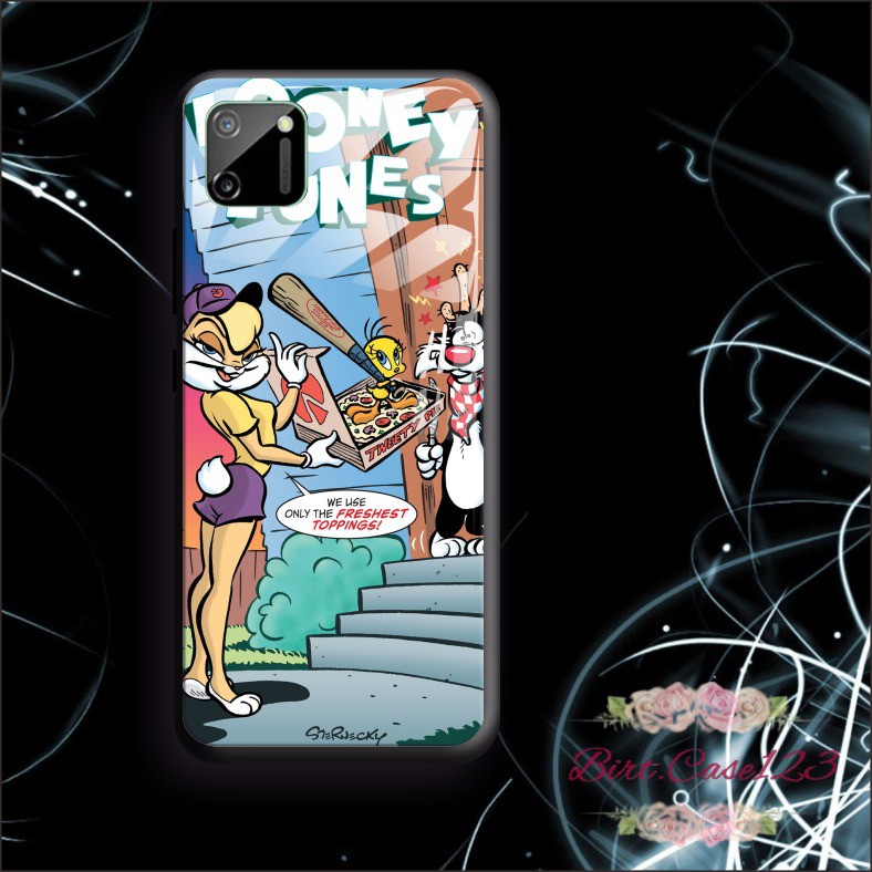 back case glass oppo LOONEY TUNES samsung vivo oppo xiaomi realme iphone all type BC1696