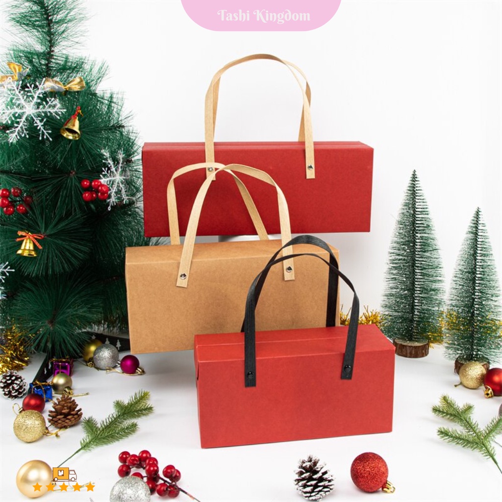 

KOTAK KANTONG CRAFT 34,5CM TALI TEBAL , KOTAK CRAFT TALI BOX HADIAH , BOX KUE HAMPERS