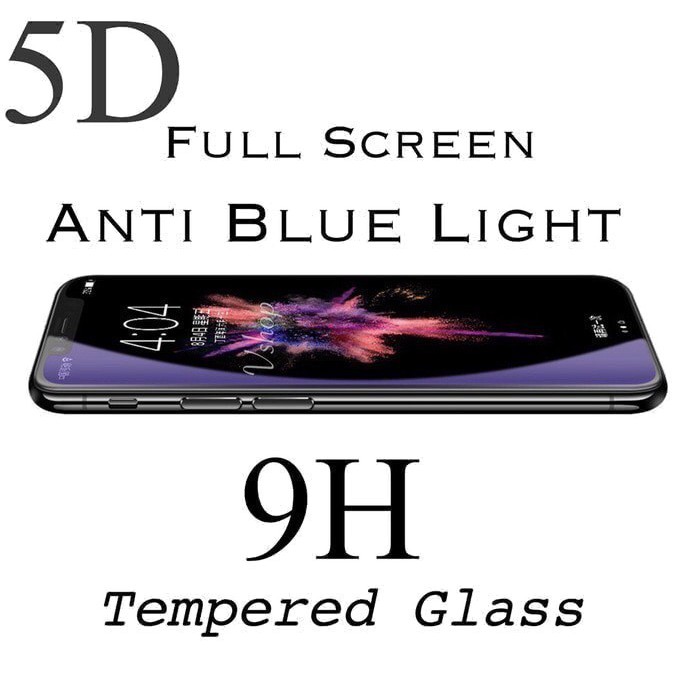 TEMPER GLASS IPHONE 12 MINI ANTI BLUE 5D FULL LEM FULL COVER