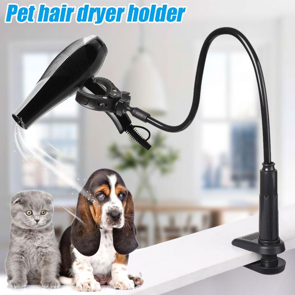 Bracket Pengering Rambut TOP Aman Hair Drye Holder Perawatan Anjing Adjustable Clamp Rotatable