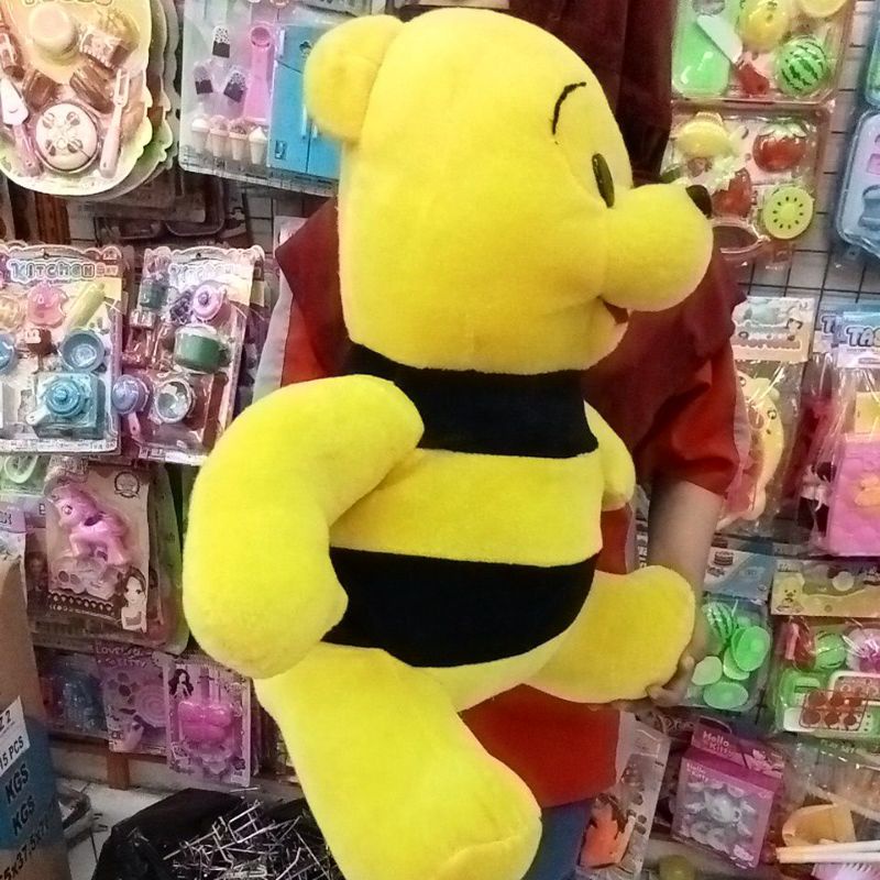 Boneka Lebah Kuning Hitam Sayap Duduk Lucu Bagus Empuk Lembut
