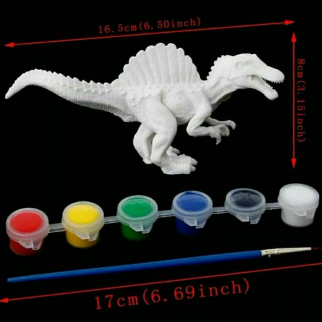 MEWARNAI DINO 3 DIMENSI SENI KREATIF EDUKATF LUKIS 3D DINOSAURUS BINATANG ANIMAL DINO PAINT MURAH