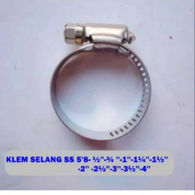 Klem Selang  Stainless  1.5&quot;