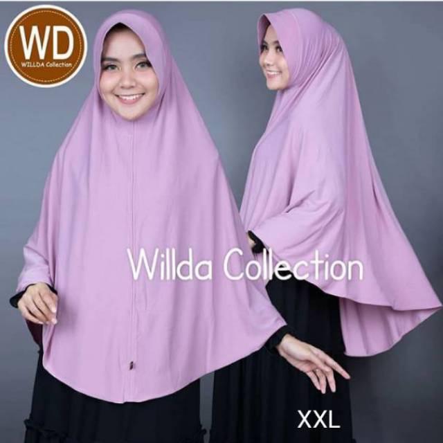 size XXL WILLDA COLLECTION JILBAB KHIMAR KERUDUNG BERGO wilda