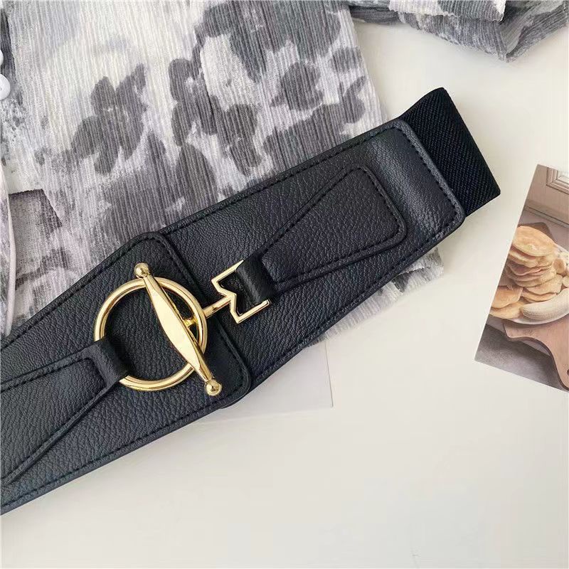 BGS-132 Belt Wanita Lebar Karet Elastis Ikat Pinggang Wanita Ikat Pinggang Belt Wanita Sabuk Gesper Fashion Casual Dewasa Obi Karet Mewah Kekinian Jumbo Import Tali Panjang Women Ramping Korean Fashion Style 2022 Kekinian