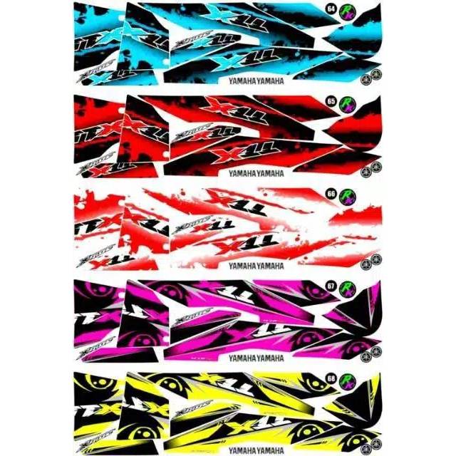 Sticker / Striping Variasi Yamaha XRIDE 110 / Xride Lama TTX #087