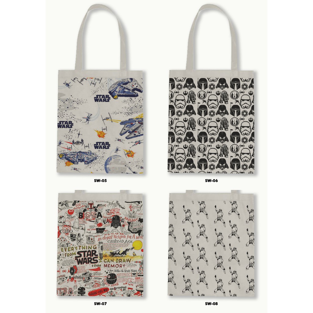 TOTE BAG BLACU MOTIF - STAR WARS .01