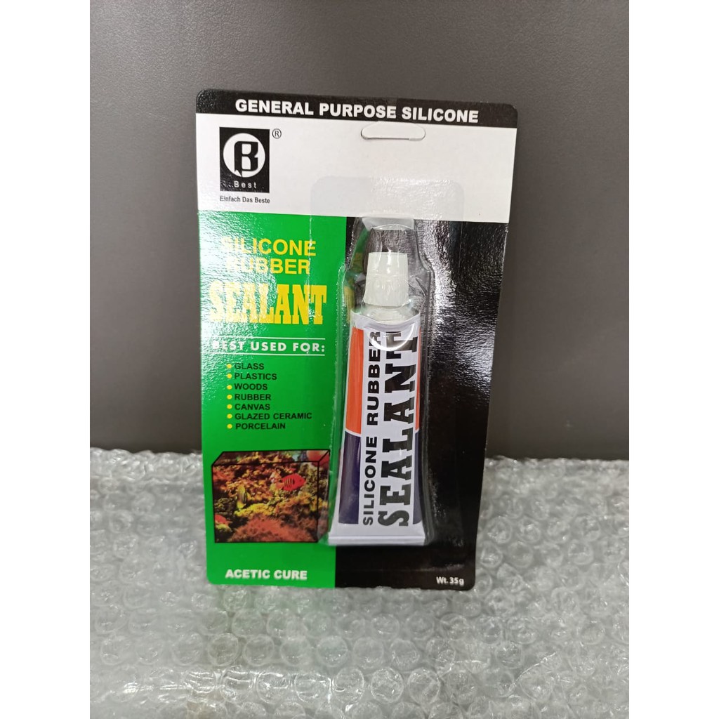 

BEST Lem Kaca Lem Silikon Lem Aquarium 35 Gr & 85 Gr