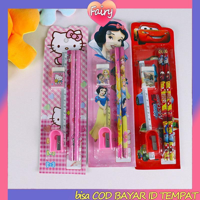 

5pcs Siswa Kreatif Set Kartun Kartun Lucu Kindergarten Festival Kecil Hadiah Kecil F