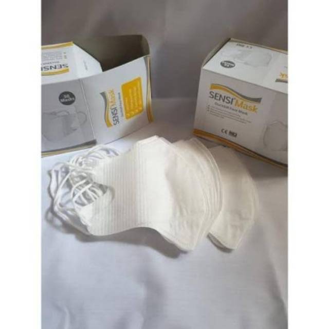  Sensi  mask duckbill  per pack isi 6pc masker  sensi  asli 