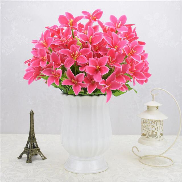 COD BUNGA TUKIP MEKAR  BUNGA TANGKAI PLASTIK BUNGA ARTIFISIAL BUNGA PAJANGAN BUNGA HIASAN BT9016-1