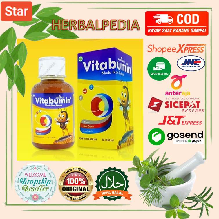 MADU OBAT HERBAL VITABUMIN EKSTRAK ALBUMIN IKAN GABUS PEGAGAN UNTUK KECERDASAN DAYA TAHAN TUBUH ANAK