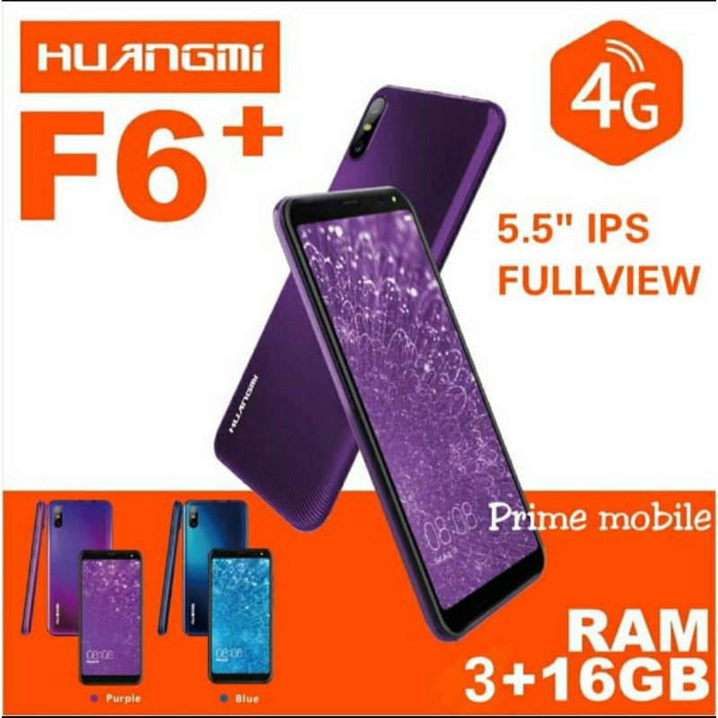 HUANGMI F6 PLUS ANDROID 4G LTE - LCD 5.5 INCH FULLVIEW - RAM 3GB ROM 16G GARANSI RESMI