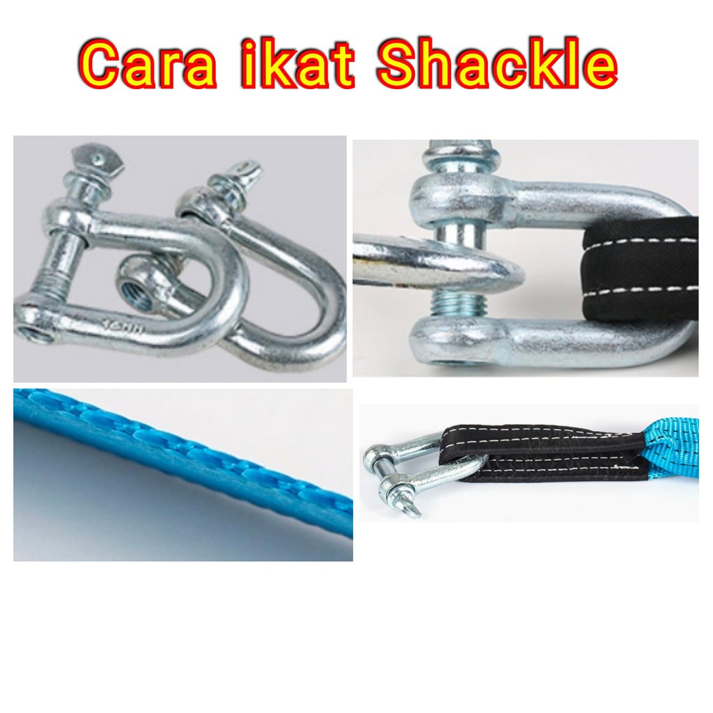 Tali Derek Mobil 5 Meter 8 Ton / Emergency Tow Rope / Tali mobil - HIGH QUALITY Towing