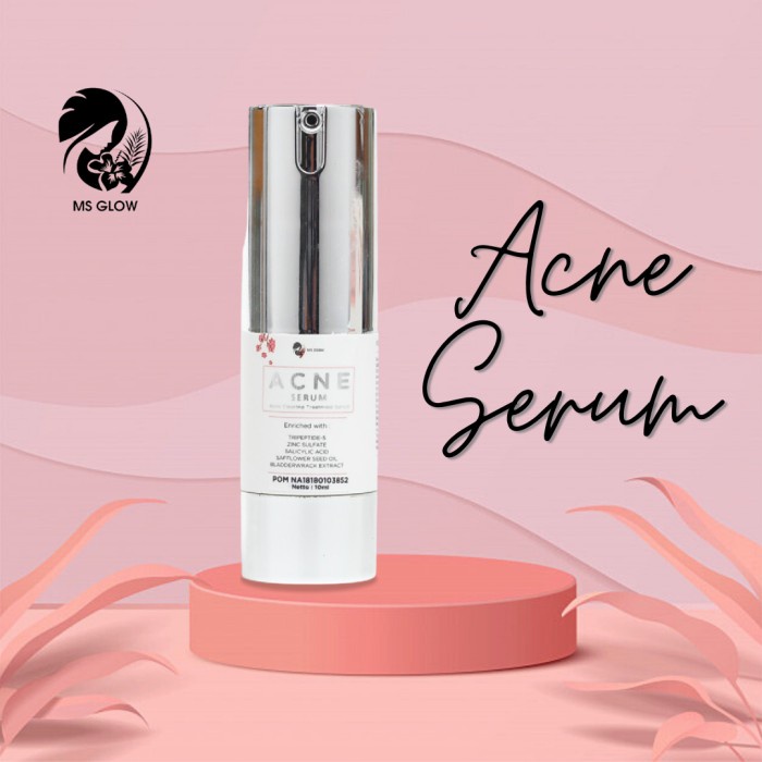 MS Glow Essence Acne Serum Rumah Cantik 354 Serum Perawatan Wajah yang dapat Melembabkan dan Memudarkan Bekas Jerawat