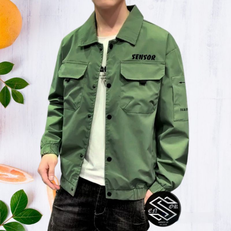 ORIGINAL JAKET SENSOR PARKA RJN JAKET PARKA TEBAL LAKI LAKI