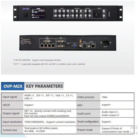 LED Video Processor BX OVP-M2X OVP M2X