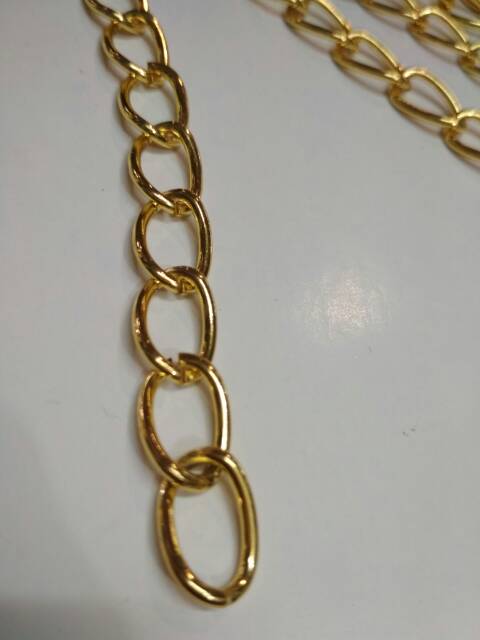 Rantai tas 10mm tanpa kait /A027 Gold