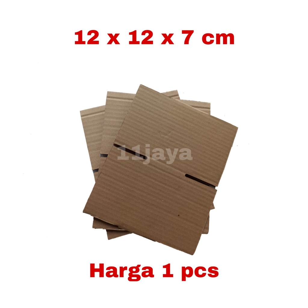 Kardus Packing Polos Ukuran 12 x 12 x 7 cm Harga 1 Pcs