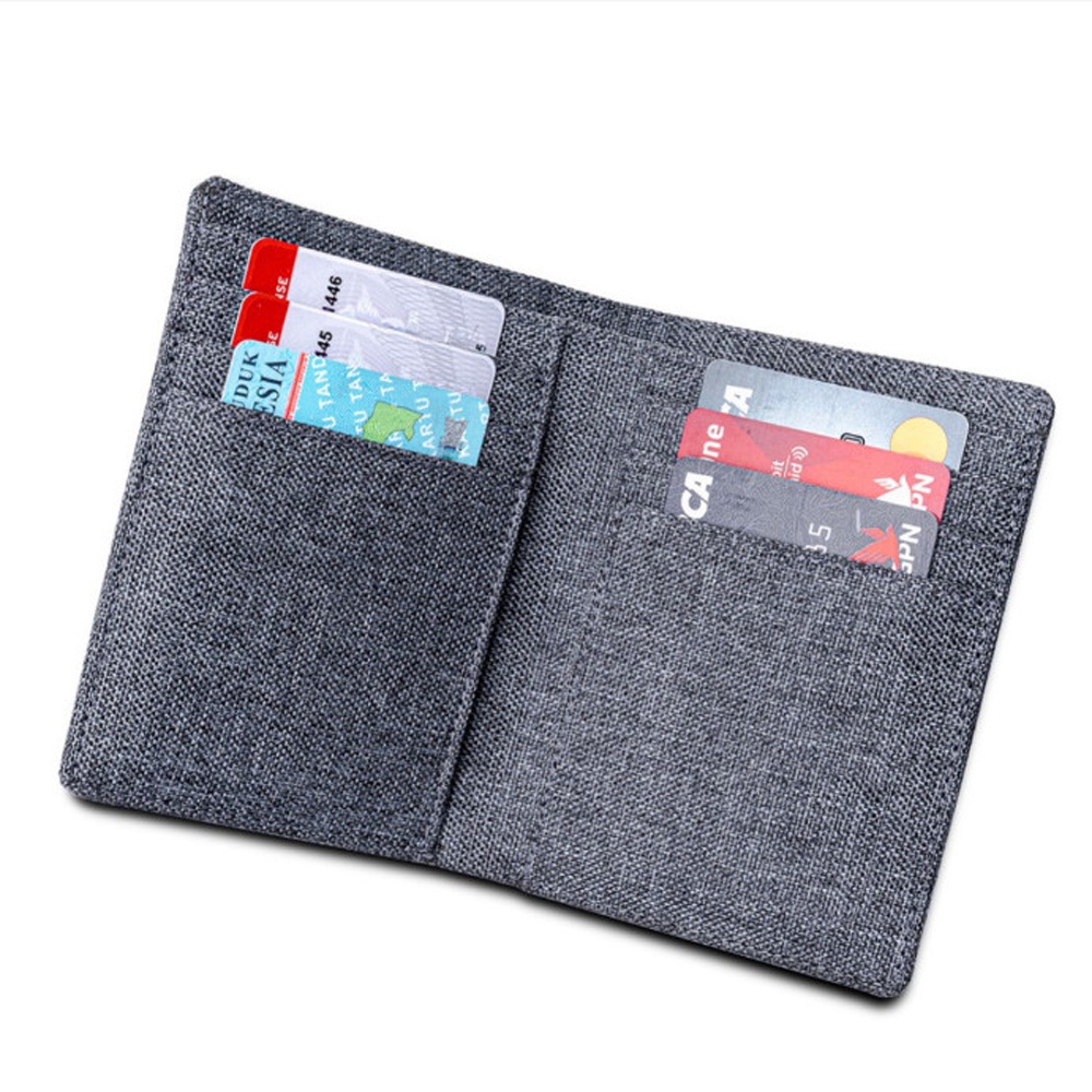 SHOPEE 6.6 SUPER SALE!! Dompet Pria Branded Bahan Kulit Kain Canvas Exclusive Kanvas Free Box TK-80