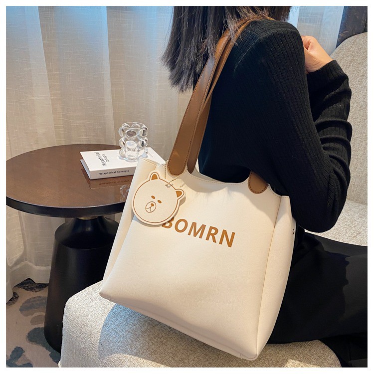 Tote Bag Wanita JX 231 - Tote Bag Import Terbaru Free Gantungan Lucu - Tas Import Kualitas Premium