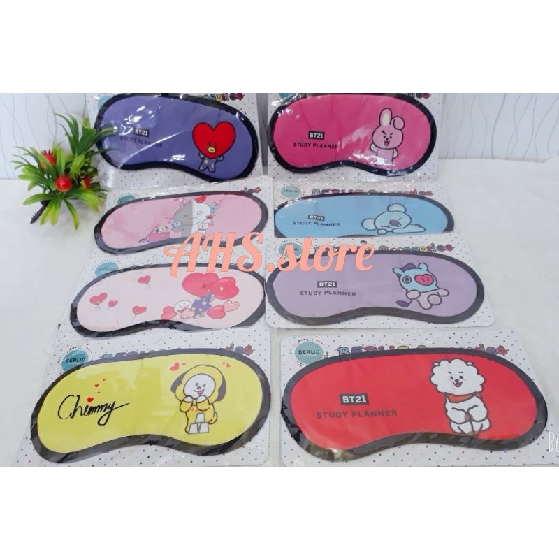 Penutup Mata tidur BTS bt21 sleep eye mask