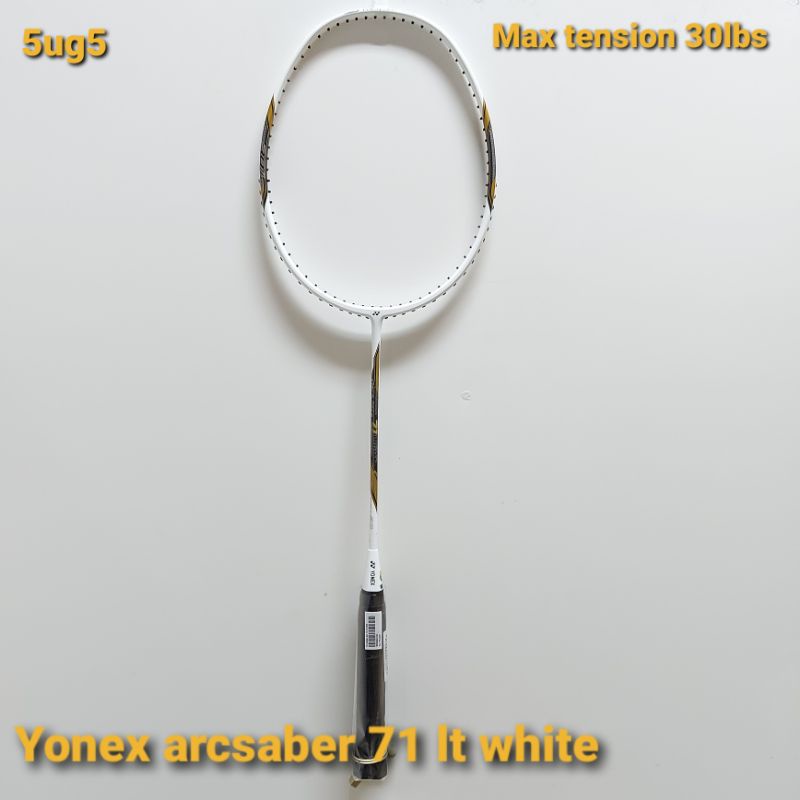 RAKET BADMINTON YONEX ARCSABER 71 LIGHT WHITE ORIGINAL