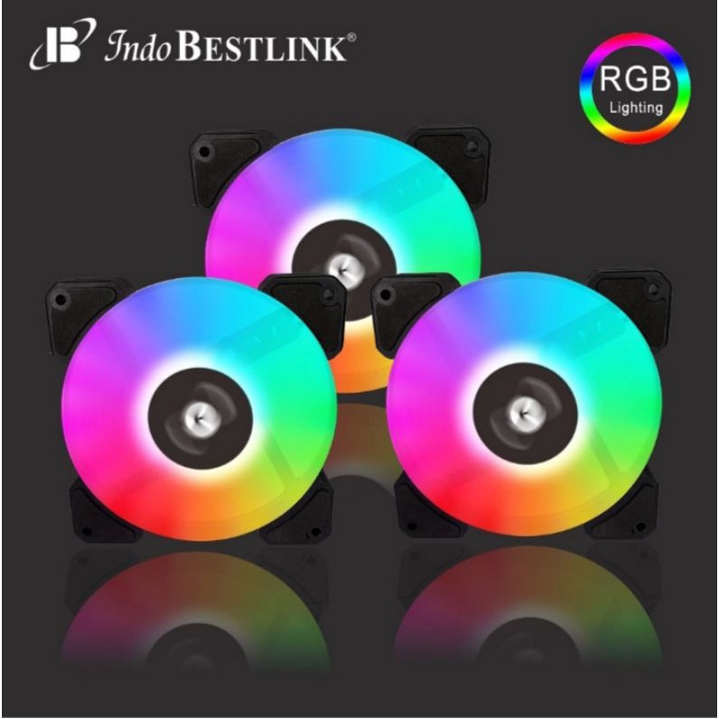 Fan Casing Aura RGB / Fan Case Indobestlink Aura RGB/ Fan aura RGB 12inc/ fan cpu rgb/ fan rgb bagus