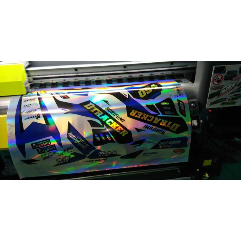 DECAL STIKER D-TRACKER COSTUM FULL HOLOGRAM