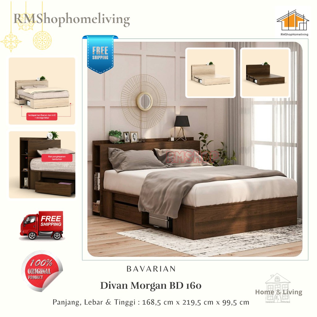 FREE ONGKIR - Divan/Tempat Tidur Bavarian - Morgan BD 160 Pira