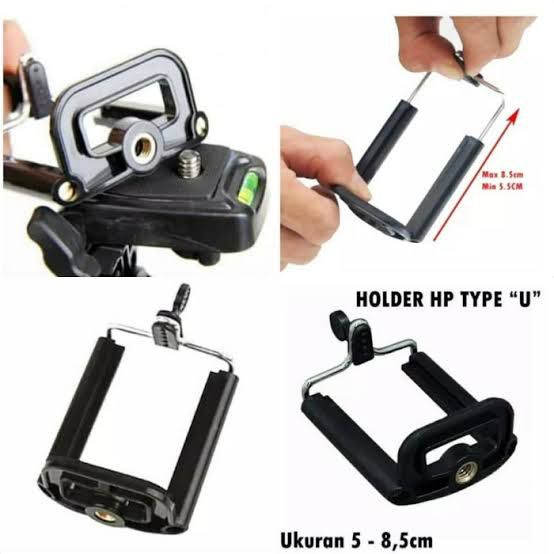 [SO] Holder U Clamp HP Tongsis Monopod Tripod Penjepit Holder U Universal