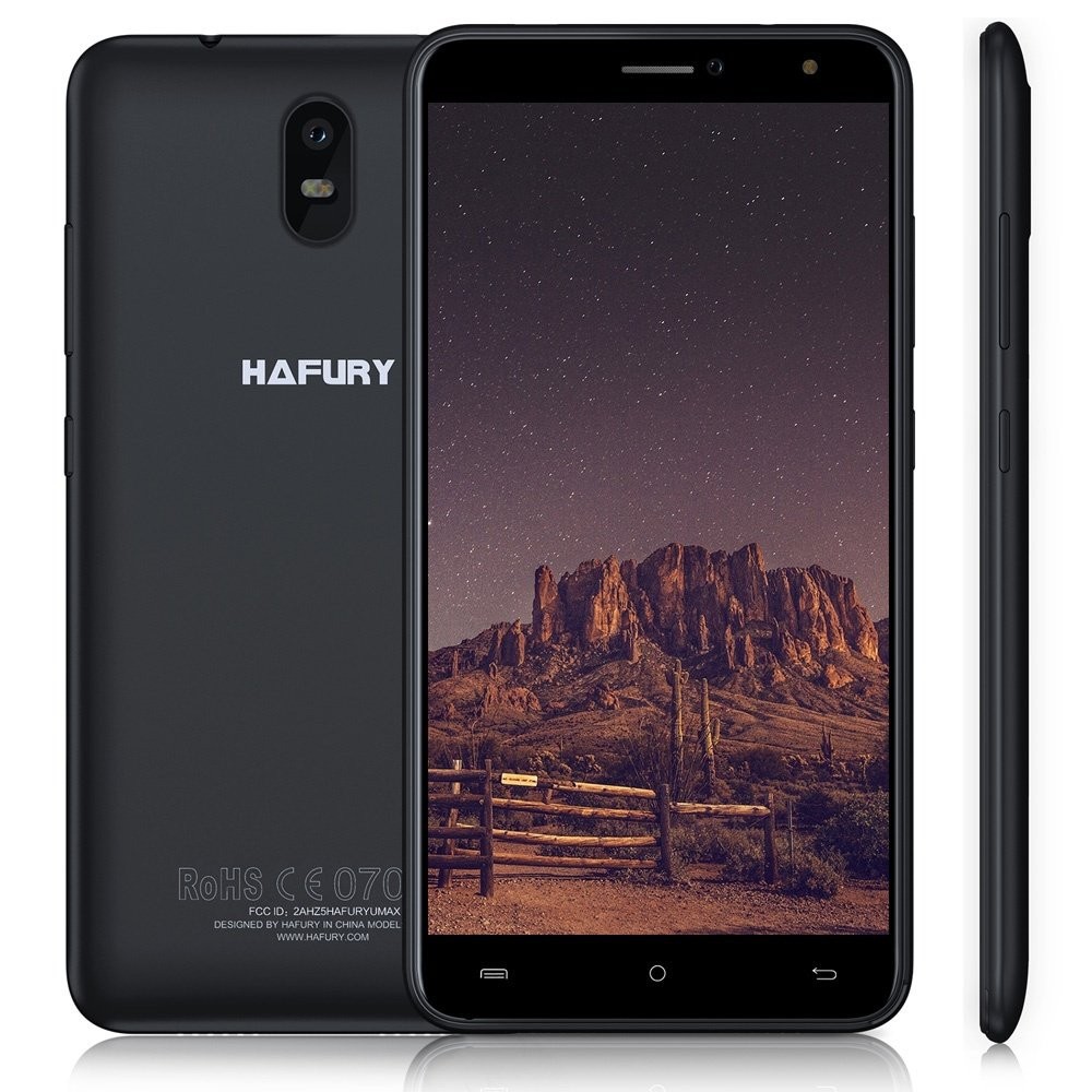 HAFURY UMAX Smartphone 3G WCDMA MTK6580 Quad Core 1.3GHz 2.5D 6 Inches 2GB+16GB