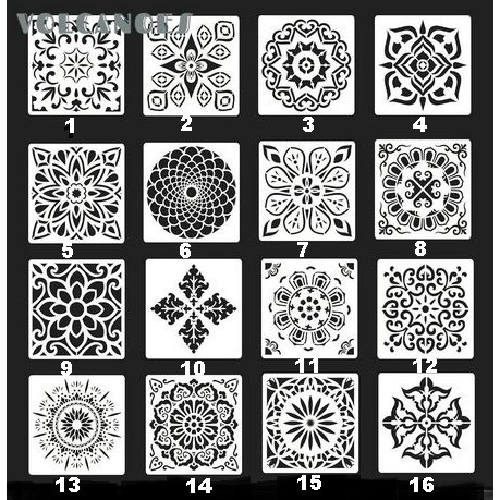 Plastic Stencil - Stensil Dekorasi Motif_MANDALA14