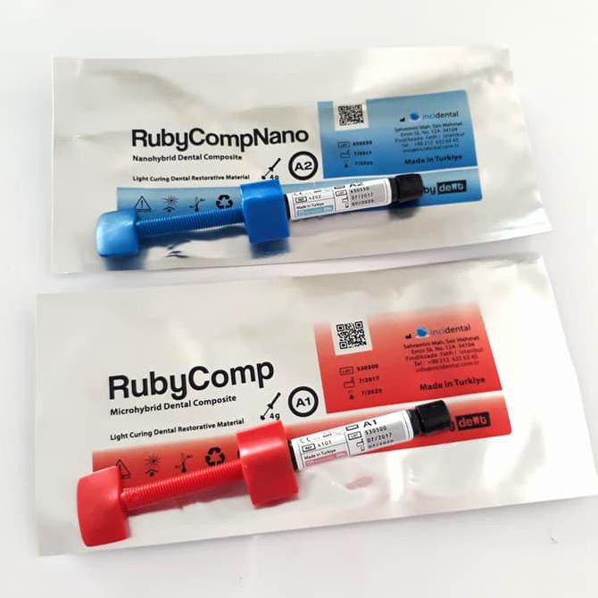 Ruby Composite Nano Light Cure A1, A2, A3 Dan A3,5