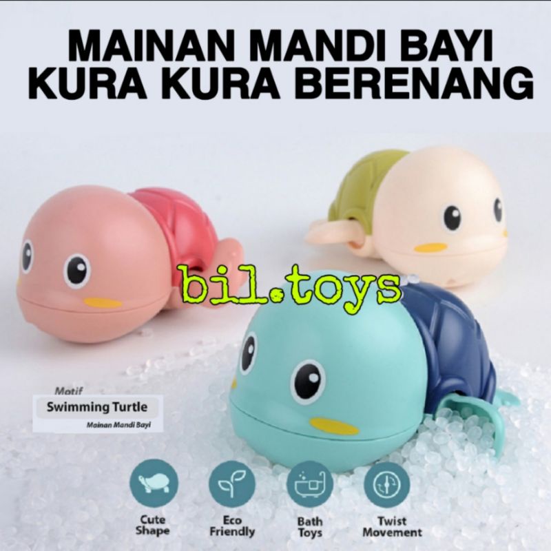 MAINAN MANDI BAYI DAN ANAK KURA KURA KEPITING LUMBA LUMBA KATAK BERENANG PENYU BERENANG DALAM AIR LUCU SWIMMING TURTLE CRAB DOLPHIN FROG TOY