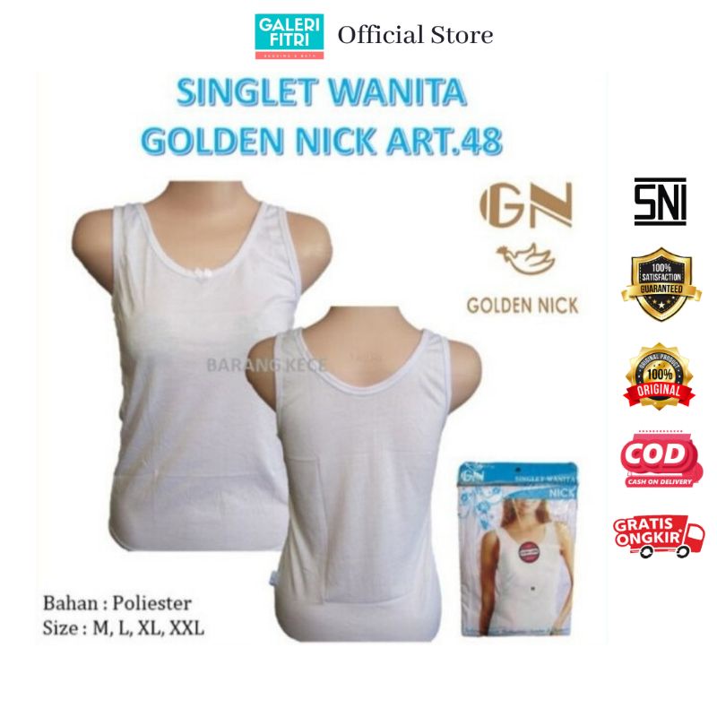 Singlet Remaja Wanita Golden Nick - Kaos Dalam Wanita Golden Nick - Singlet Golden Nick