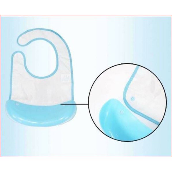 (NCS) Slabber Bayi WATERPROOF ANTI KOTOR / Baby Bibs Silikon Slaber Celemek Makan Bayi untuk Travel