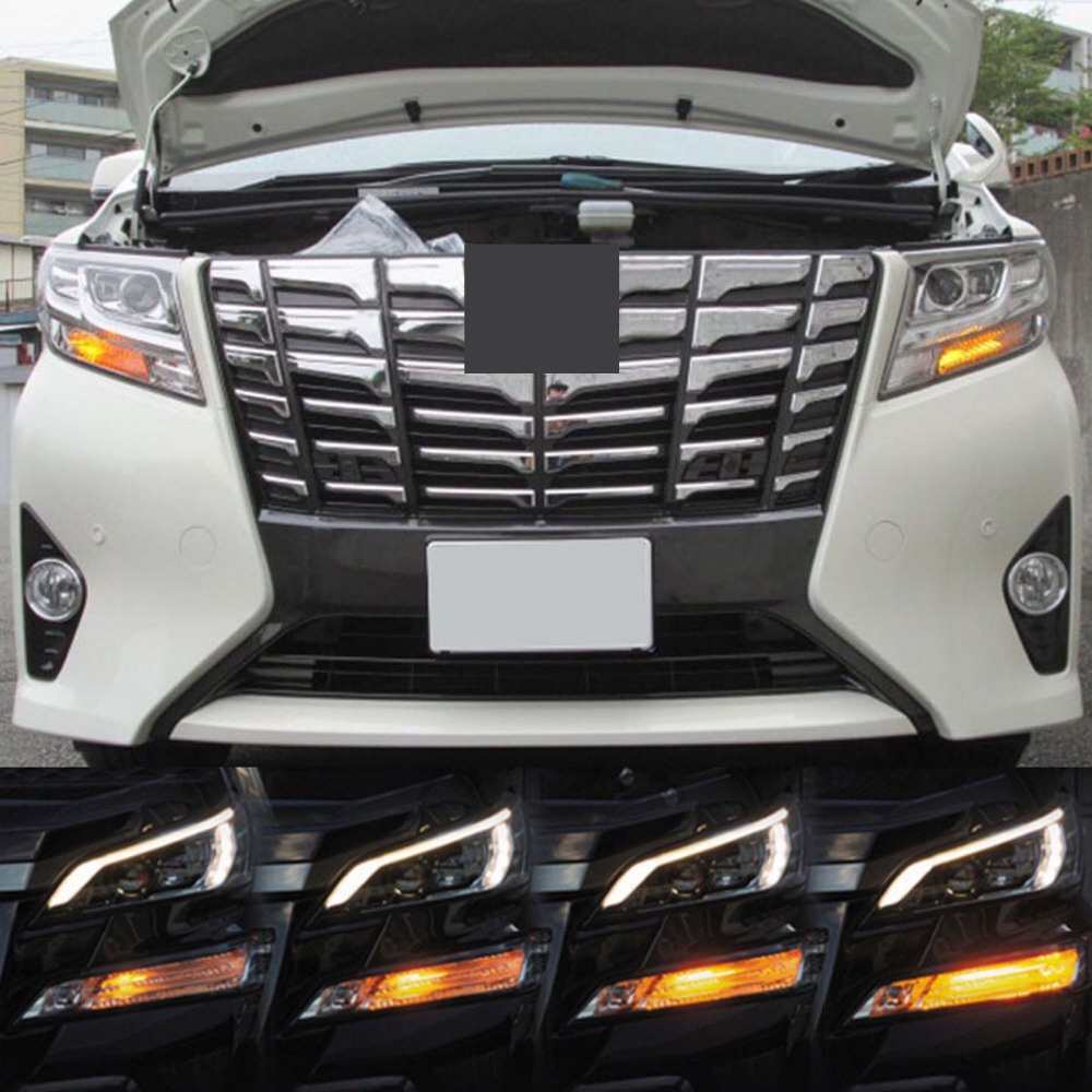 Lampu DRL LED Dinamis Untuk Alphard 30 Vellfire 30 Noah Voxy80