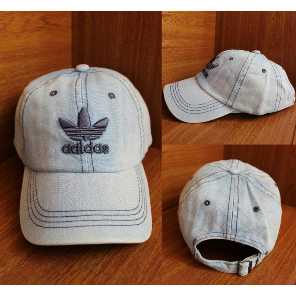 Topi Adidas Blue Topi Snapback Topi Vintage Topi Retro Topi Baseball Warna Usang Grosir Termurah
