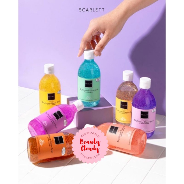 ❤️ Cloudy ❤️ Scarlet Whitening Shower Scrub Coffee, Romanza, Pomegrante | Brightening Shower Scrub Scarlet