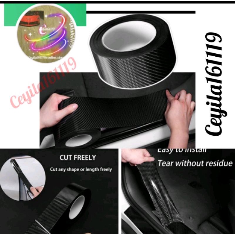 Sillplate samping Carbon 5D 9 Cm Mobil IGNIS