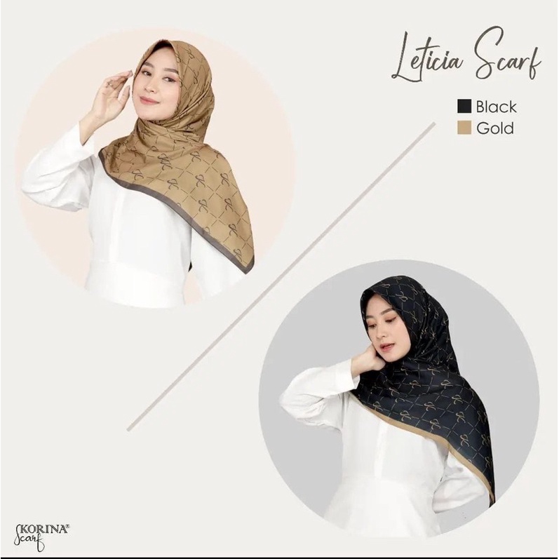 READY Hijab Leticia/ Feron Pattern Scarf by Korina