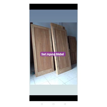 pintu kayu jati / pintu kamar / pintu minimalis/ pintu kupu tarung