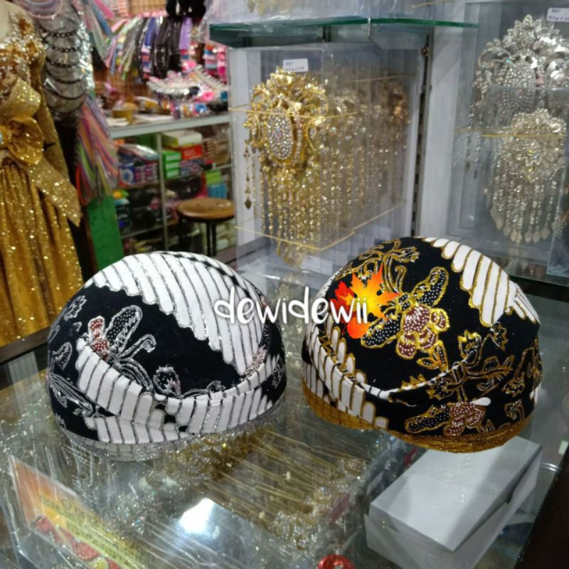 Blangkon Pengantin SUNDA, Motif Batik (BANYAK PILIHAN MOTIF)
