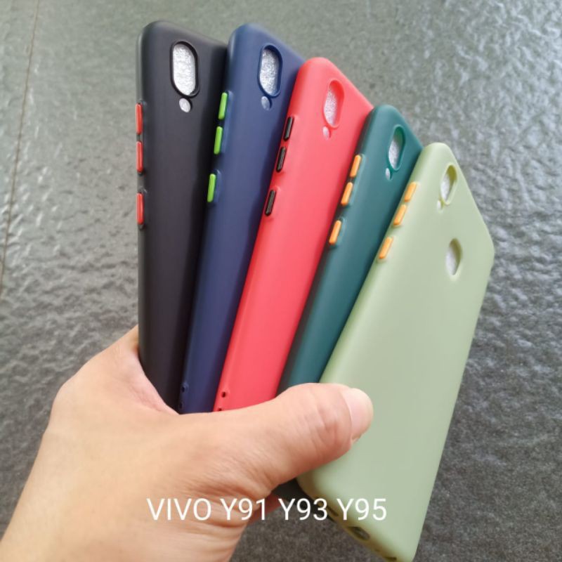 Case Vivo Y91 Y93 Y95 Y91C Y1S ( 7 model ) soft softcase softshell silikon cover casing kesing housing