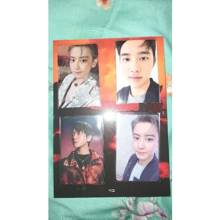EXO photocard DFTF Chanyeol, Baekhyun, Kyungsoo (D.O) Ar Clip Photocard, Ar, PB1, PB2